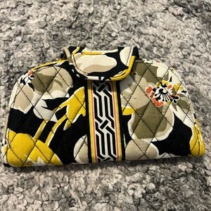 Black, white, and yellow Vera Bradley wallet.